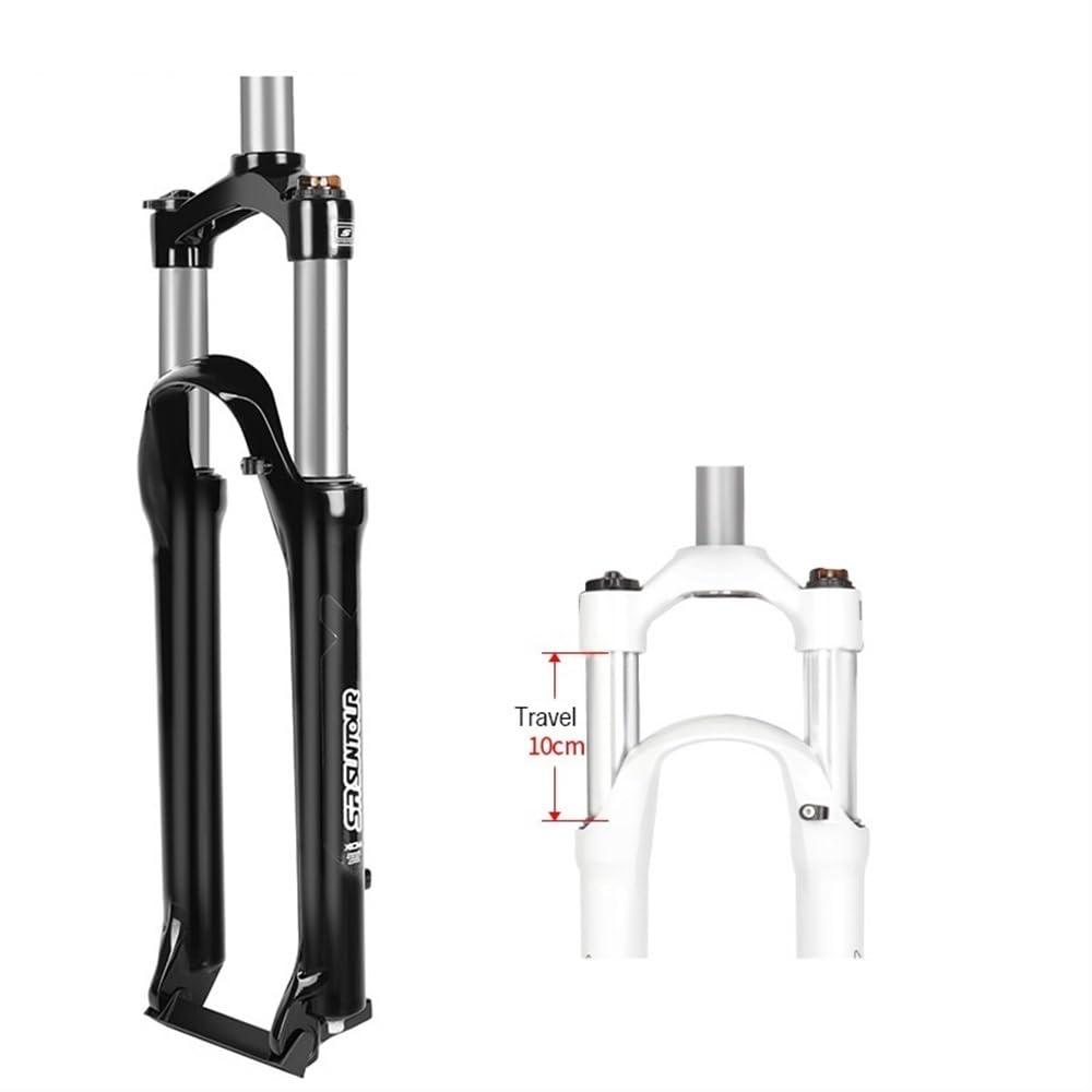 Forcella MTB Forcella Anteriore 26/27,5 29 Pollici Blocco Sospensione Corsa Ammortizzatore 50/65/80 100mm Spalla Filo Molla Bicicletta a Disco