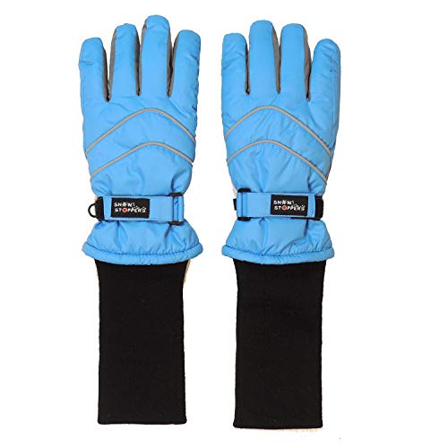 SnowStoppers Kid's Waterproof Long Cuff Winter Gloves3