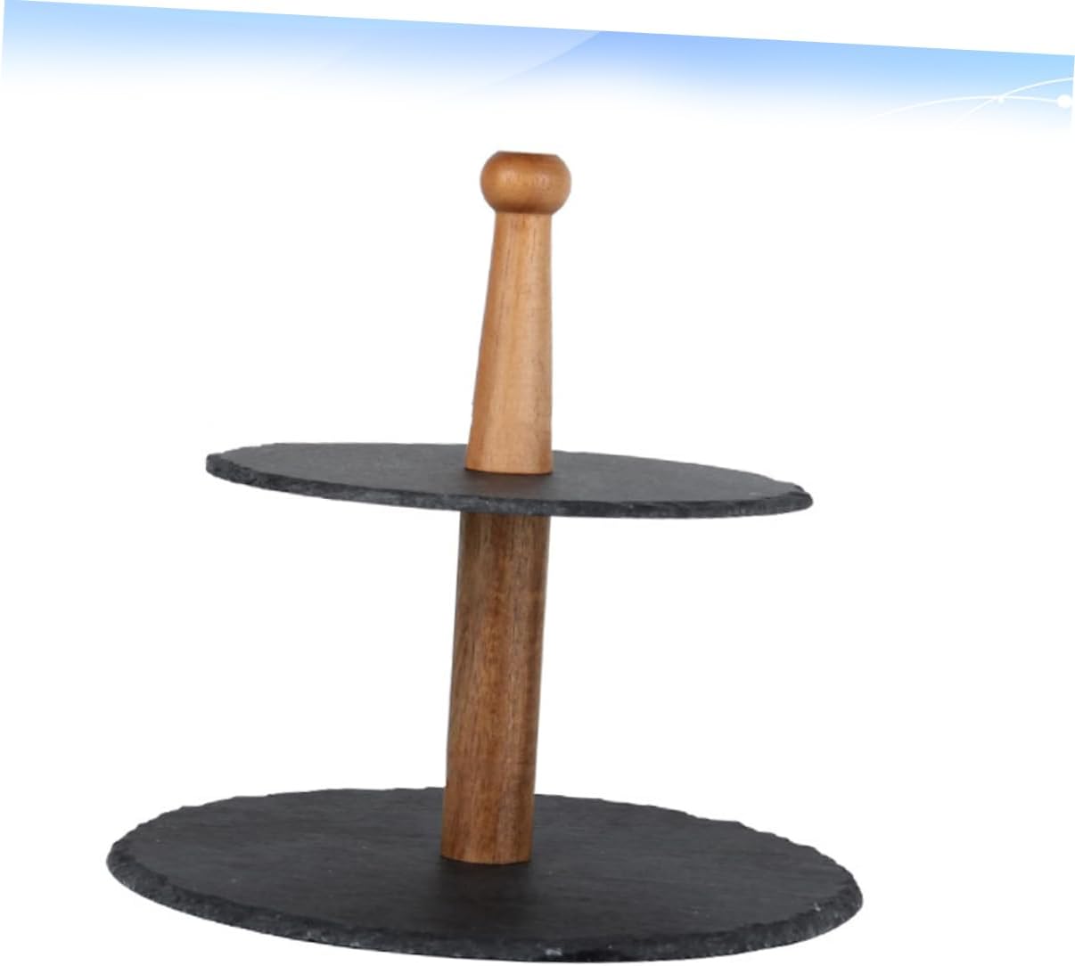 Luxshiny 1PC Japanese Style Round Sushi Plate Two Layers Sashimi Tray Snack Serving Dish Tableware for Dumplings Desserts Stylish Addition for Home Restaurant Use