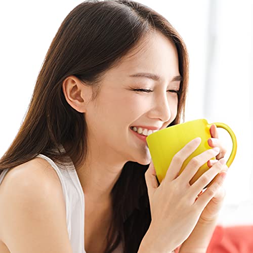 Joejis Juego de 6 tazas de café de colores 350ml para mantener el café Té chocolate y otras bebidas calientes o frías… - Imagen 7