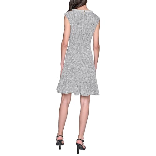Image of Karl Lagerfeld Women's Flare Skirt Sleeveless Stretch Dress