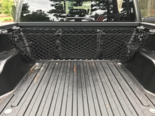 Miniatura 7 de EACCESSORIES EA Red de carga organizadora de maletero para Nissan Frontier 1998-2023 estilo sobre red de carga para SUV camión organizador de