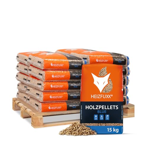 HEIZFUXX Holzpellets Blue 6mm ENplusA1-300kg (20 x 15kg) - Weichholz