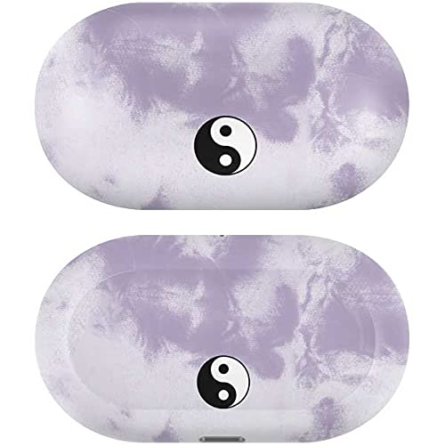 Skinit Decal Audio Skin Compatible with Samsung Galaxy Buds+ - Officially Licensed Originally Designed Purple and White Tie Dye Design