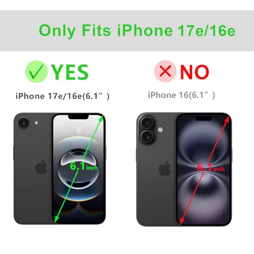 Étui cuir véritable pour iPhone 17e avec protection RFID bordeaux