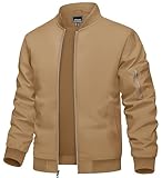 TACVASEN Jackets for Men Zip Up Jacket Lightweight Jackets for Men Fashion Light Bomber Coats Varsity Coat Fashion Track Jacket Windproof Outwear