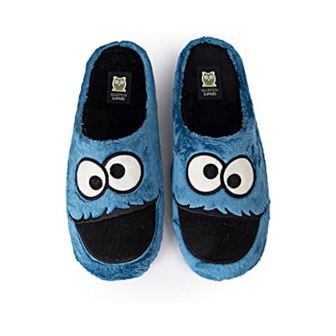 MARPEN SLIPPERS Plush Blue Monster Slippers Cover