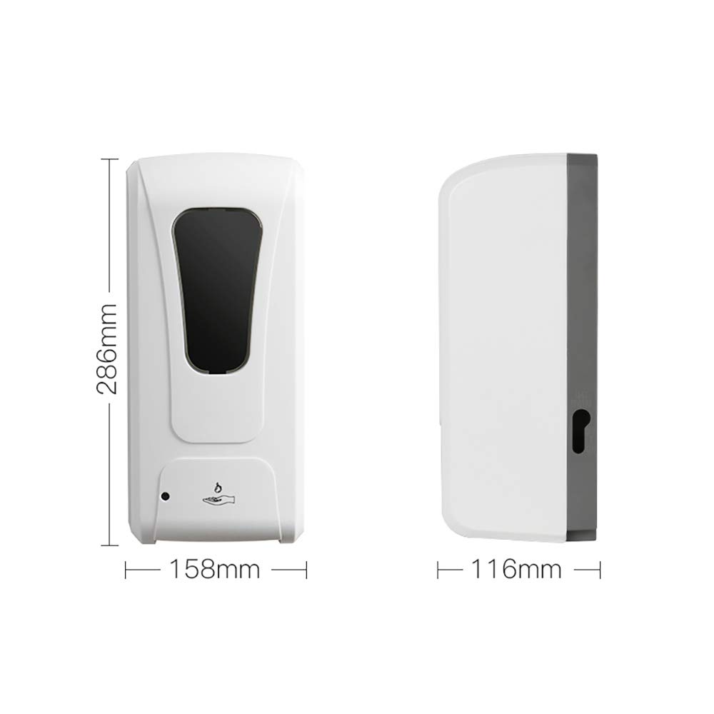 Dispenser di Sapone Liquido Intelligente A Induzione A Infrarossi per Erogazione Automatica di Sapone da 1000 Ml Montato A Parete per Il Bagno della Cucina B