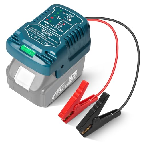 QUPERR Auto Starthilfe Kompatibel mit Makita 18V Akku – Tragbares Starthilfegerät & Powerbank...