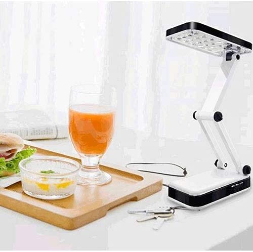 Keeda Lampada Da Scrivania Solare Pieghevole Portatile A LED Con Ricarica USB, 3 Livelli Touch, Luce Notturna Per Studio E Comodino - 3