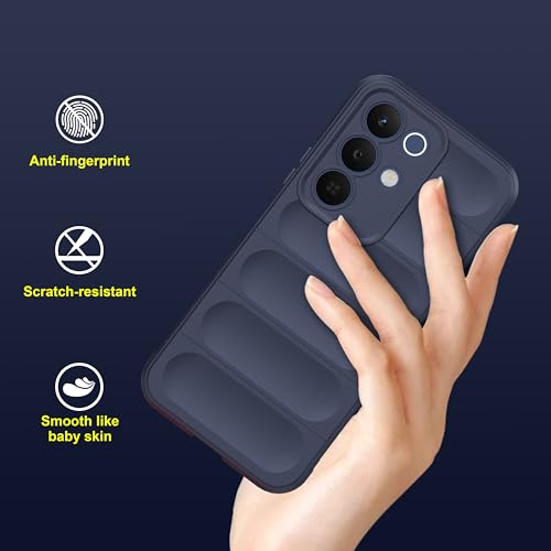 Image of amazon basics Back Case Cover for Realme Narzo 90x 5G | Compatible for Realme Narzo 90x 5G Back Cover | Liquid Silicon Magic Case for with Camera Protection | Sapphire