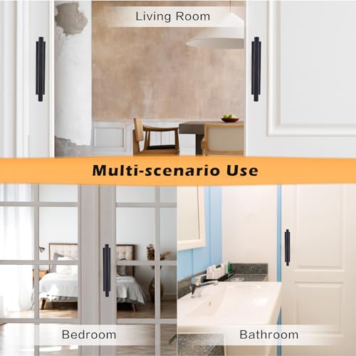 Prasacco 4 Stück Selbstklebende Türgriffe, Schrankgriffe Selbstklebende Möbelgriffe Kunststoff Griff Balkontür Außen Ohne Bohren Abziehen und Aufkleben Türgriffe Küche für Fenster Glastüren Schubladen