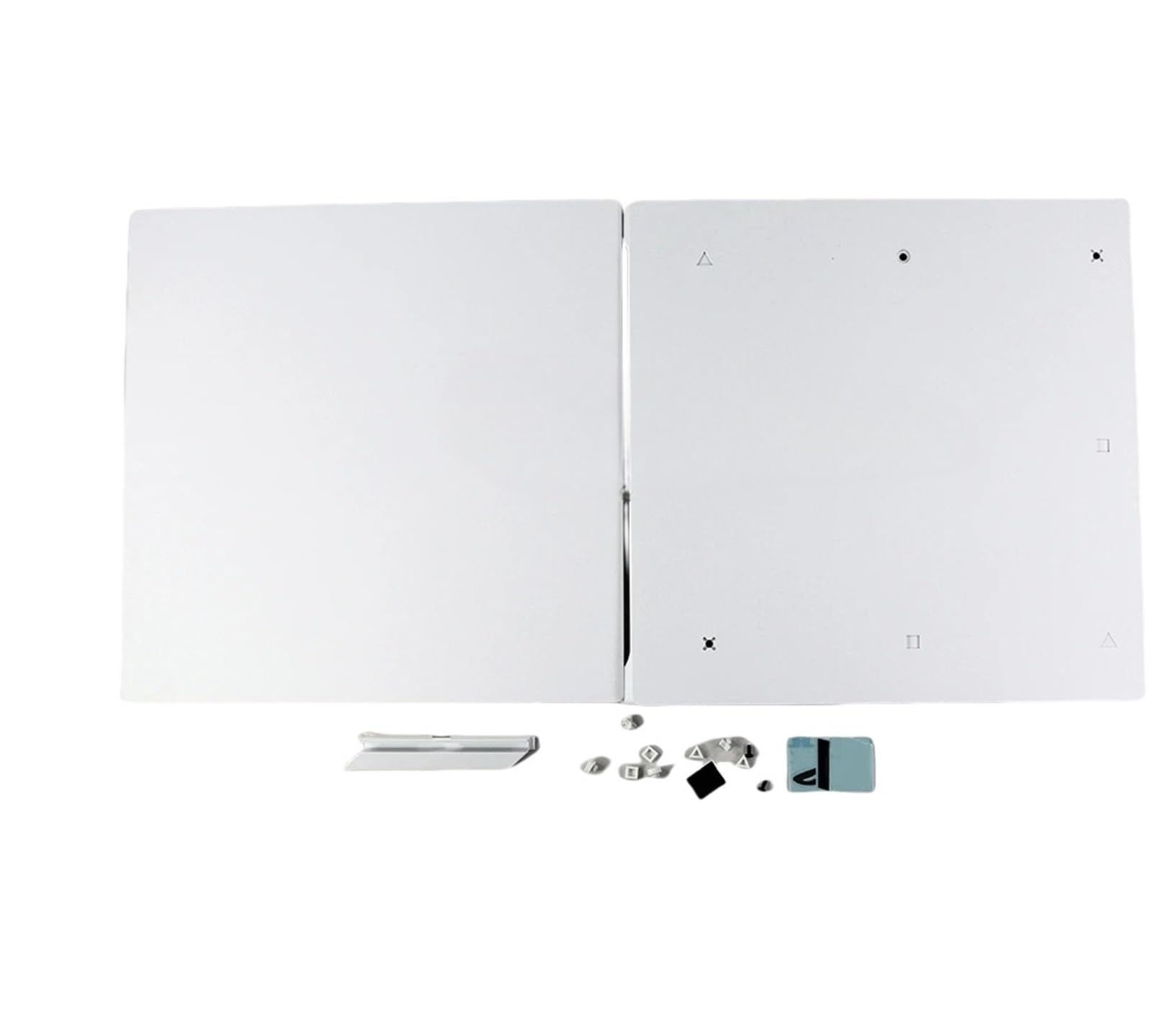 1 set for PlayStation 4 for PS4 Pro Custodia bianca for alloggiamento host con viti for console di gioco PS4 Pro