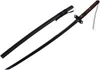 Vista 9 de Kurosaki Ichigo Cosplay - Espada samurái japonesa Katana Shark 1065 acero al carbono hoja negra espiga completa