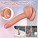 6.3 Inch Realistic Thin Dildo for Beginners, Soft Skinny Dildo Mini Anal Dildo with Balls & Strong Suction Cup, Silicone Slim Small Dildo Fake Penis Sex Toys for Women Gay G-Spot & Anal Play