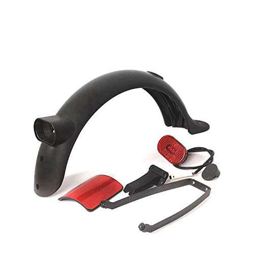 Qoekacy 1 conjunto de barro scooter eléctrico -lodo trasero scooter con iluminación para m365 pro pro 2 1s nivel