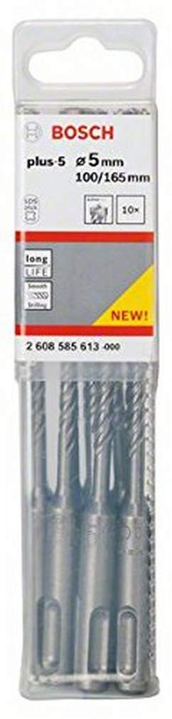Bosch 2608585613 Hammer Drill Bit SDS-Plus 5mmx6.5In 10 Pcs