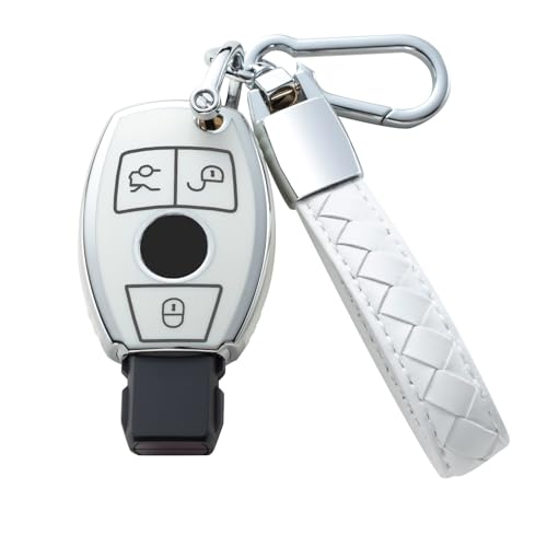 CHEZENHUI Coque pour clé Benz 3, blanc