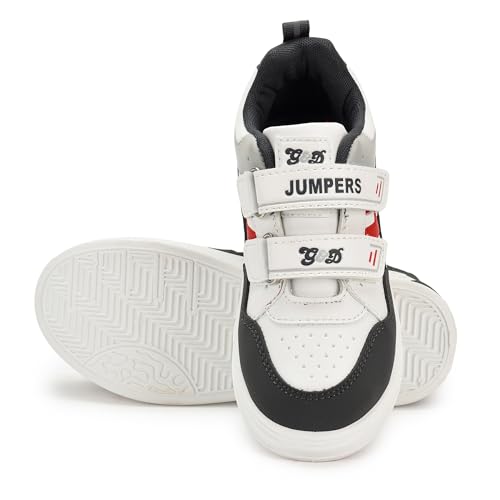 Image of G&D Jumpers Unisex Kids Shoe with Memory Foam EVA Sole | Leather Rexine Upper Breathable, Lightweight | Comfortable & Durable Stylish Indoor & Outdoor | Casual Sneakers