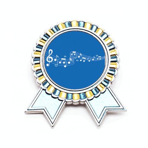 Broche bleue Movg Music en métal pour gagnant de concours musical taille M
