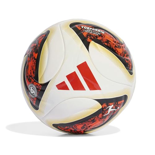 adidas Adult Bundesliga 26/27 Torfabrik Competition Ball white/black/solar red/PANTONE 5