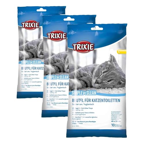 Pack de 10 Sacs pour Bac à Litière - Taille 46 x 59 cm (Lot de 3)