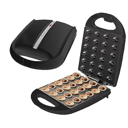 Elektrischer Nussbäcker | Cool-Touch-Griffe | 1400 Watt | Antihaftbeschichtung | Oreschniza | Waffeleisen | Zaubernuss | Nut Maker | Oreschkis (Creme White)