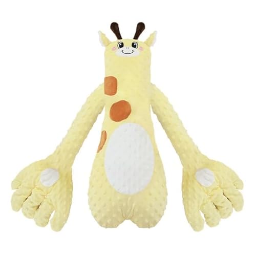 赤ちゃん 幼児 おもちゃ 寝かしつけ 睡眠補助 寄り添うおもちゃ 睡眠おもちゃ 手のひら 自動叩きおもちゃ 3段階調節可能 ぬいぐるみ 睡眠用 人形 電動式 怖がり防止手枕 驚愕防止 (インテリジェントなビート,キリン)