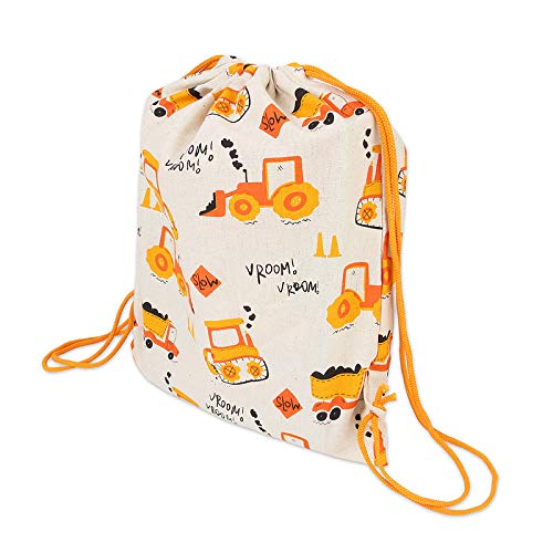 Knitting Doodles Construction Printed Drawstring Bag For Multi Purpose Gym, Sports, College, Outdoor Luggage Bags, Unisex, FreeSize