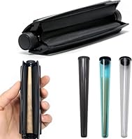 Joint Drehmaschine, Drehmaschine Zigaretten, 3PCS Konisch Roller Rolling,110 mm Zigarettendrehmaschine Dreh, Drehunterlage Manuelle, Filter Gizeh Konische Lathe Zigarettendreher (Schwarz)