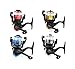 Fishing Reels Baitcasting Fixed Spool Reel Powerful Carp Fishing Reel Spinning 5.2: 1 Gear Ratio with Transparent Fishing Wire Yellow