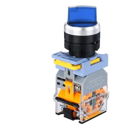 Sélecteur 2 positions 22mm interrupteur rotatif 380V 10A haute précision