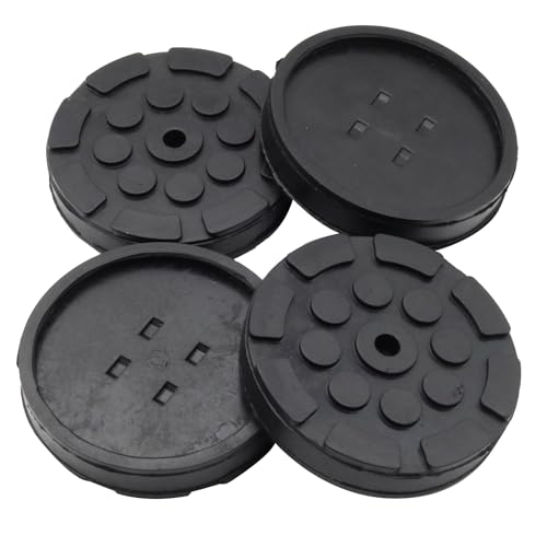 4 Stück Auto Gummiauflage Gummiklotz Gummiblock Für Wagenheber Hebebühne Rangierheber Gummipuffer Unterstellbock Auto KFZ PKW