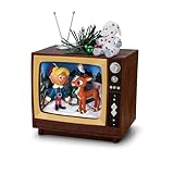 The Bradford Exchange Rudolph and Hermey TV Sculpture with Lights and Music