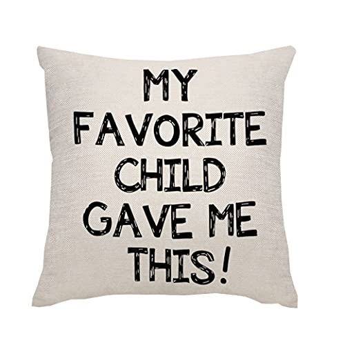 Ameesi Housse de coussin humoristique pour papa, maman, fils, mère, père - Pour anniversaire, Noël, fête des mères, fête des pères Cover