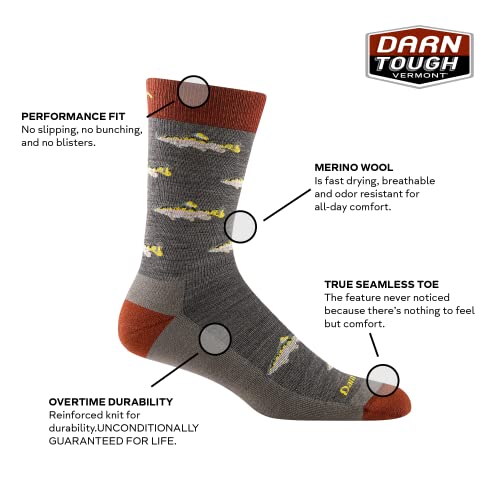 Darn Tough Men's Spey Fly Crew Lightweight with Cushion Lifestyle Sock (Style 6085) -2