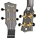 Enya Tenor Ukulele 26 Inch Carbon Fiber Cutaway Travel Ukelele for Adult with Beginner Bundle Kit Including Case, Strap, Capo and Strings（Nova U Pro Black）