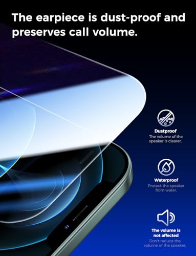 Image of MAGIC JOHN 2 Pack for iPhone 12 Pro Max Glass Screen Protector 6.7 inch | Easy Installation,Auto Dust-Elimination, Bubble Free, HD Clear,Tempered Glass