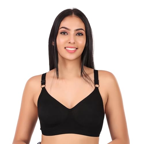 Image of Clothonics Womens Non-Padded Non-Wired Seamless Double Layered T-Shirt Bra