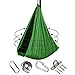 Altalena Terapia Interna for Bambini Sensoriale Amaca Coccole Ideale for Autismo, ADHD, Asperger E Integrazione Amache (Color : Dark Green, Size : 150x280cm/59x110in)