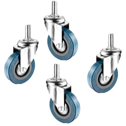 Roulettes pivotantes robustes anti-trace M12 pour remplacer les fixations cassées