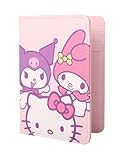 Hello Kitty and Friends Pink Passport Holder for Travel Official License, Sanrio Passport Cover for Women
