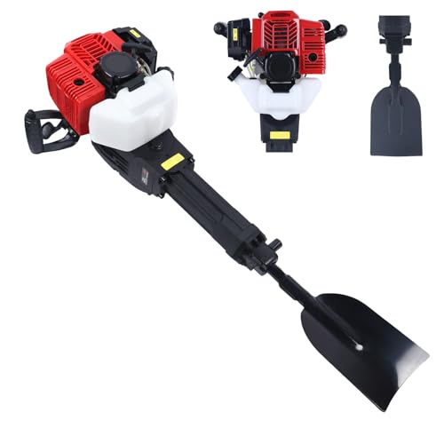 Motozappa A Benzina 52cc - Scavatore Portatile Per Giardino, 1900W, 1500 Colpi/min, Con Pala