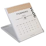 Planificador mensual. Para anotar todos tus compromisos. Días festivos de España señalados en otro color para que resalten. Tamaño de 14 x 12,5 cms y peso de aprox. 100 grs.