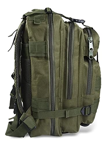 Mochila Tática Militar Camping Trilhas Acampamento Resistente 30L Assalt Verde