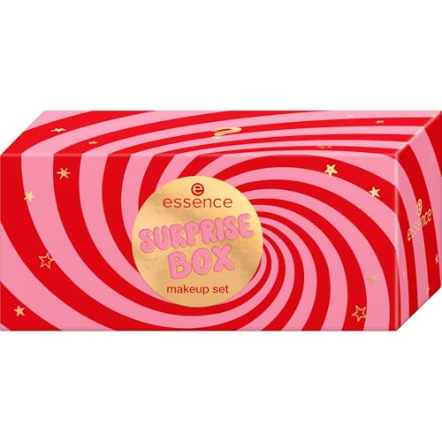 essence SURPRISE BOX – caja de maquillaje sorpresa con 6 productos, efectos brillantes y cambiantes, para looks radiantes y atrevidos