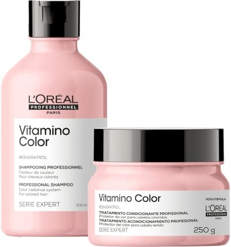 Kit Loreal Série Expert Vitamino Color Shampoo e Máscara
