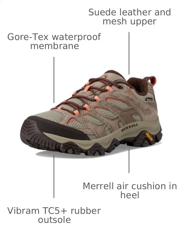 Image of Merrell Womens Moab 3 GTX | Hiking Shoes