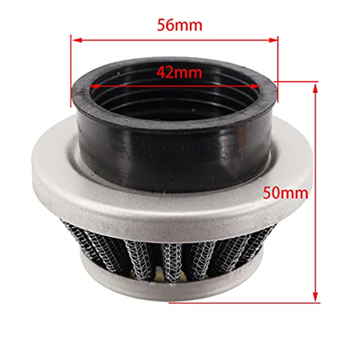 MCHNIC 42MM Luftfilter für 47cc 49cc 2-Takt Super Pocket Bike Mini Dirt Bike ATV Quad Go Kart