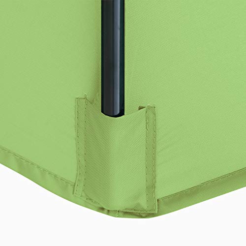 Image of ABCCANOPY 9ft Outdoor Umbrella Replacement Top Patio Umbrella Market Umbrella Replacement Canopy with 8 Ribs (Light Green)